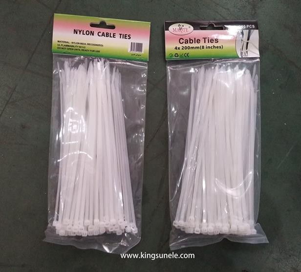 Μόνος-κλειδώνοντας νάυλον δεσμοί καλωδίων