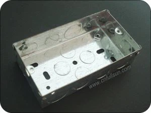 2 Gang Metal Knock Out Box